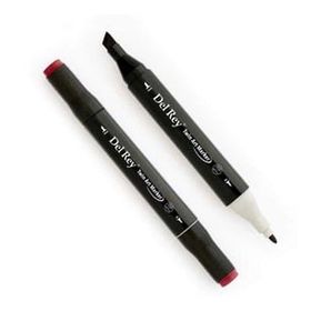 Del Rey 5789590 Twin Marker R1 Wine Red Keçe Uçlu Kalem