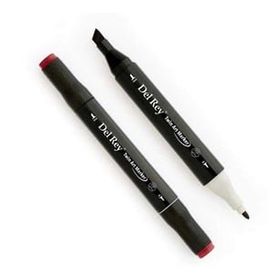 Del Rey 5789590 Twin Marker R1 Wine Red Keçe Uçlu Kalem