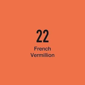 Del Rey 5789607 Twin Marker R22 French Vermillion Keçe Uçlu Kalem