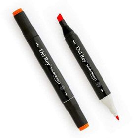 Del Rey 5789607 Twin Marker R22 French Vermillion Keçe Uçlu Kalem