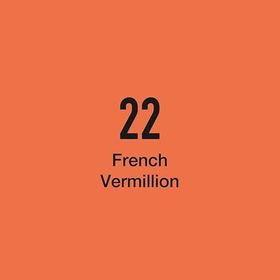 Del Rey 5789607 Twin Marker R22 French Vermillion Keçe Uçlu Kalem