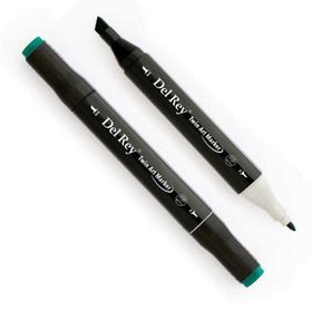 Del Rey 5789657 Twin Marker BG51 Dark Green Keçe Uçlu Kalem