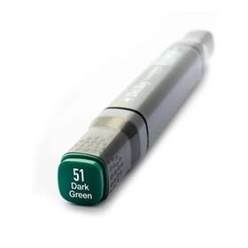 Del Rey 5789657 Twin Marker BG51 Dark Green Keçe Uçlu Kalem
