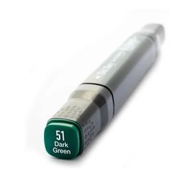 Del Rey 5789657 Twin Marker BG51 Dark Green Keçe Uçlu Kalem