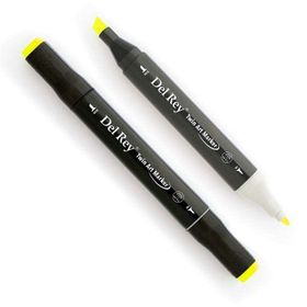Del Rey 5789722 F123 Fluorescent Yellow Twin Marker