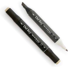 Del Rey 5789748 Twin Marker WG2 Warm Grey Keçe Uçlu Kalem