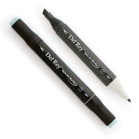 Del Rey Blue Grey BG5 Twin Çift Uçlu Marker Kalem