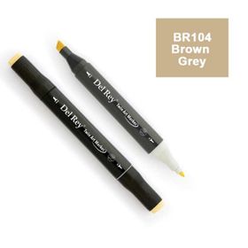Del Rey BR104 Brown Grey Twin Marker