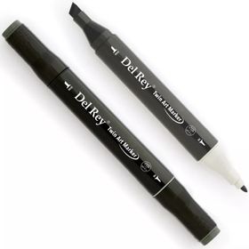 Del Rey CG8 Cool Grey Twin Çift Uçlu Marker Kalem