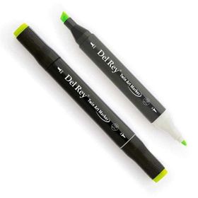 Del Rey Del Rey Twin Marker F124 Fluorescent Green Keçe Uçlu Kalem