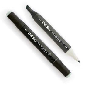 Del Rey GG3 Green Grey Twin Çift Uçlu Marker Kalem