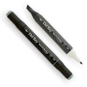 Del Rey GG5 Green Grey Twin Çift Uçlu Marker Kalem