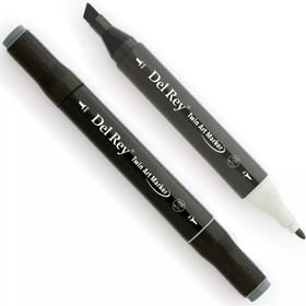 Del Rey GG7 Green Grey Twin Çift Uçlu Marker Kalem