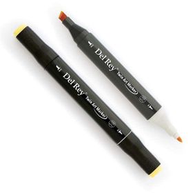 Del Rey GY163 Green Bice Twin Çift Uçlu Marker Kalem