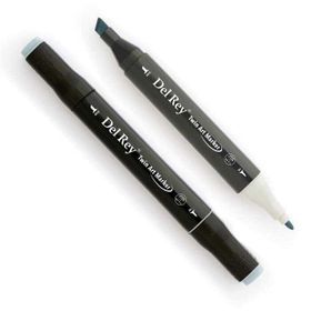 Del Rey Twin Marker BG3 Blue Grey Keçe Uçlu Kalem