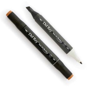 Del Rey Twin Marker BR102 Raw Umber Keçe Uçlu Kalem