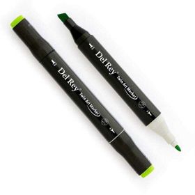 Del Rey Twin Marker G46 Vivid Green Keçe Uçlu Kalem