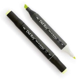 Del Rey Twin Marker GY173 Dim Green Keçe Uçlu Kalem