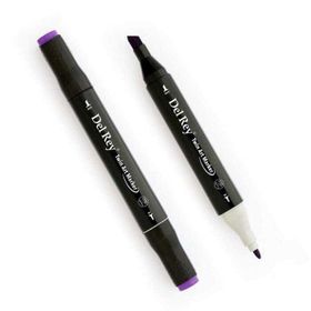 Del Rey Twin Marker P81 Deep Violet Keçe Uçlu Kalem