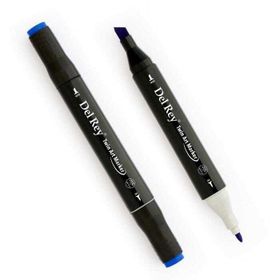 Del Rey Twin Marker PB72 Napoleon Blue Keçe Uçlu Kalem