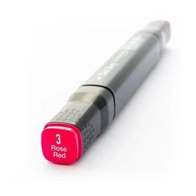 Del Rey Twin Marker R3 Rose Red Keçe Uçlu Kalem