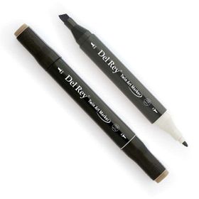 Del Rey WG7 Warm Grey Twin Çift Uçlu Marker Kalem