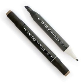 Del Rey WG8 Warm Grey Twin Çift Uçlu Marker Kalem
