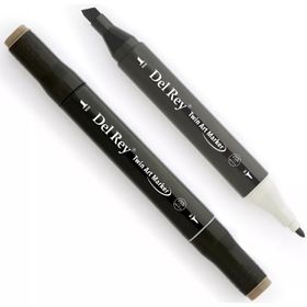 Del Rey WG8 Warm Grey Twin Çift Uçlu Marker Kalem