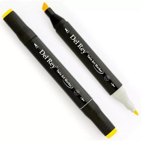 Del Rey Y35 Lemon Yellow Twin Çift Uçlu Marker Kalem