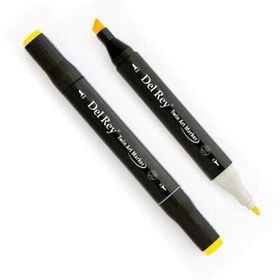 Del Rey Y35 Lemon Yellow Twin Çift Uçlu Marker Kalem