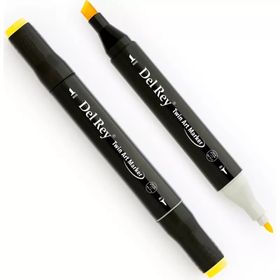 Del Rey Y38 Pale Yellow Twin Çift Uçlu Marker Kalem