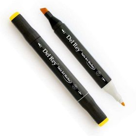 Del Rey Y45 Canaria Yellow Twin Çift Uçlu Marker Kalem