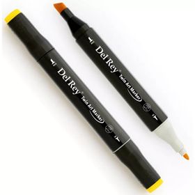 Del Rey Y45 Canaria Yellow Twin Çift Uçlu Marker Kalem