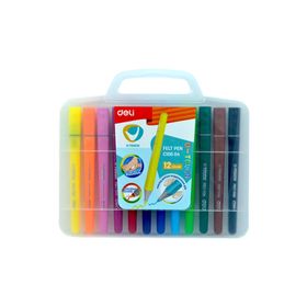 Deli C10604 U-Touch Çantalı 12 Renk Keçeli Kalem
