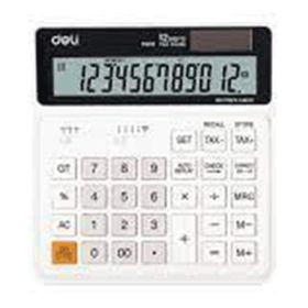 Deli M01010 Smart 12 Hane Beyaz Hesap Makinesi