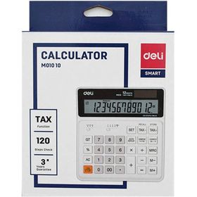 Deli M01010 Smart 12 Hane Beyaz Hesap Makinesi