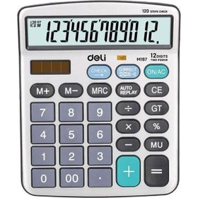 Deli M19710 Gümüş 12 Hane Masaüstü Hesap Makinesi