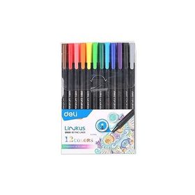 Deli Q900-12 12'li Fine Liner Keçeli Kalem