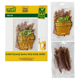 Delibon 15 cm 100 gr Kurutulmus Dana İnce Ense Sinir Köpek Ödül Maması