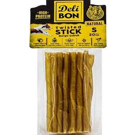 Delibon 20'li Paket Deri Burgulu Natural İnce Çubuk