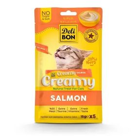 Delibon Creamy Somonlu 5x15 gr Sıvı Kedi Ödül Maması