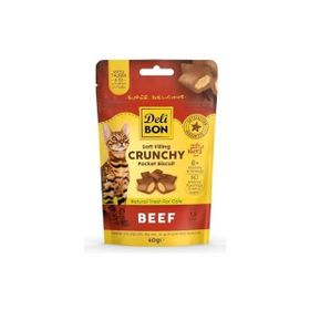 Delibon Cruncy İçi Dolgulu Sığır Etli 60 GR Kedi Ödülü