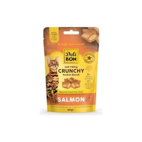 Delibon Cruncy İçi Dolgulu Somonlu 60 GR Kedi Ödülü