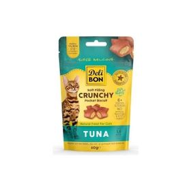 Delibon Cruncy İçi Dolgulu Tunalı 60 gr Kedi Ödülü