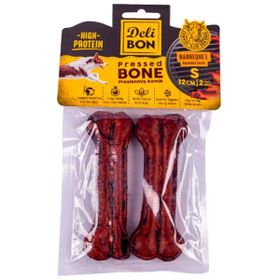 Delibon Deri Pres Kemik Barbekü 12 cm 2'li Paket Köpek Ödülü