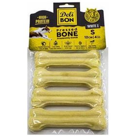 Delibon Deri Press 12 cm 4 Adet Köpek Kemik