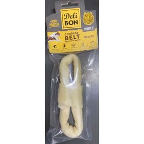 Delibon EKO15 Deri Elişi Beyaz Kemer