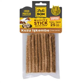 Delibon Kuzu İşkembeli İnce 25 Adet Super Munchy Çubuk