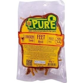 Delibon Pure Kurutulmuş Tavuk Ayağı 100 gr Köpek Ödülü