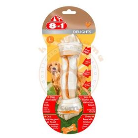 Delights Sekizi Bir Arada Burgu Ağız Bakım Large 85 gr Köpek Kemiği